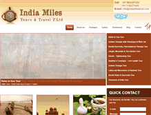 Tablet Screenshot of indiamiles.net